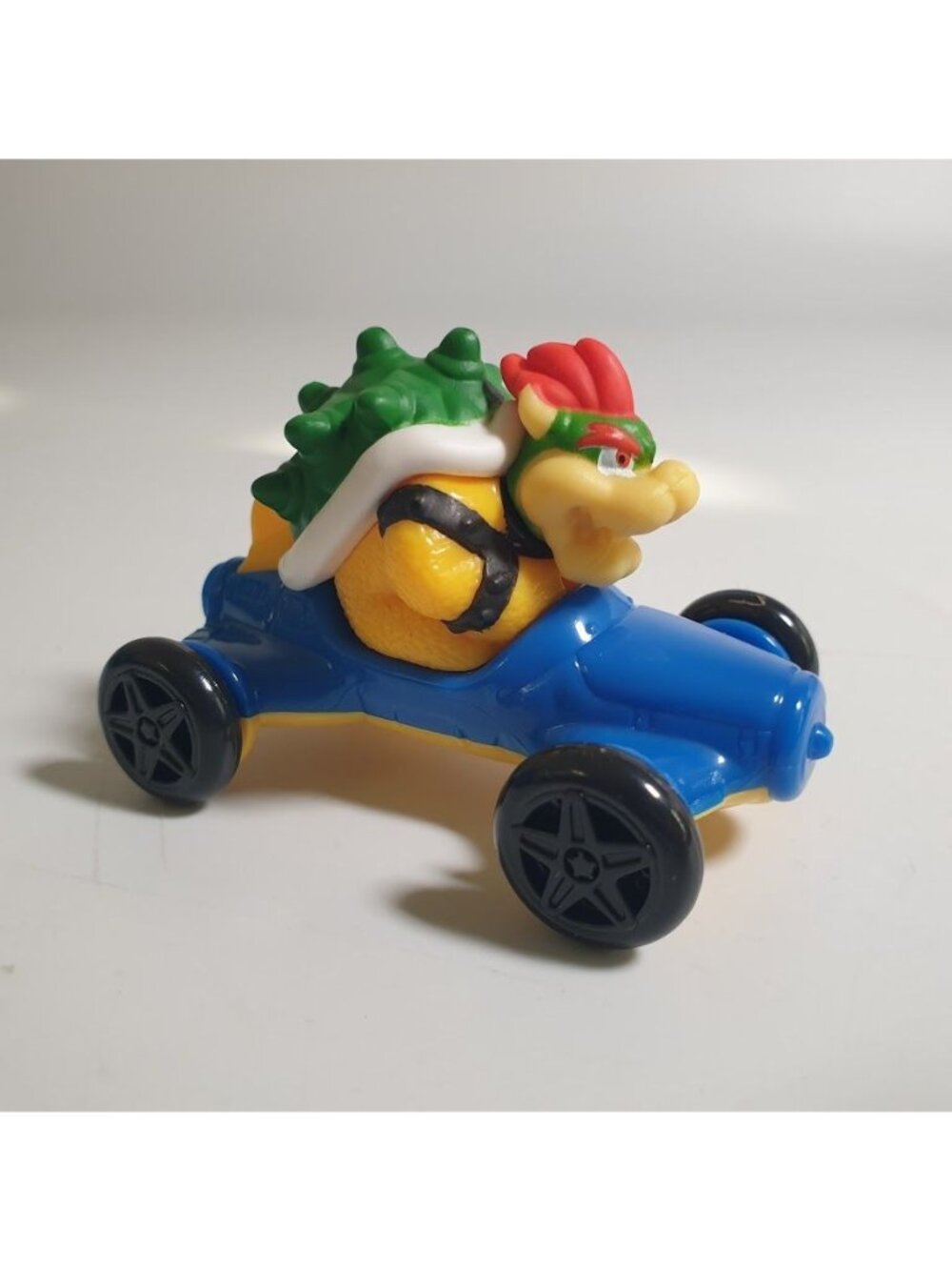 Super Mario Kart Bowser McDonalds 2022 Toy Collectible Blue Car With Stickers